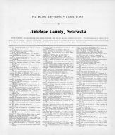 Directory 1, Antelope County 1904